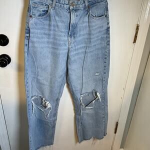 Zara Distressed Mom Jeans